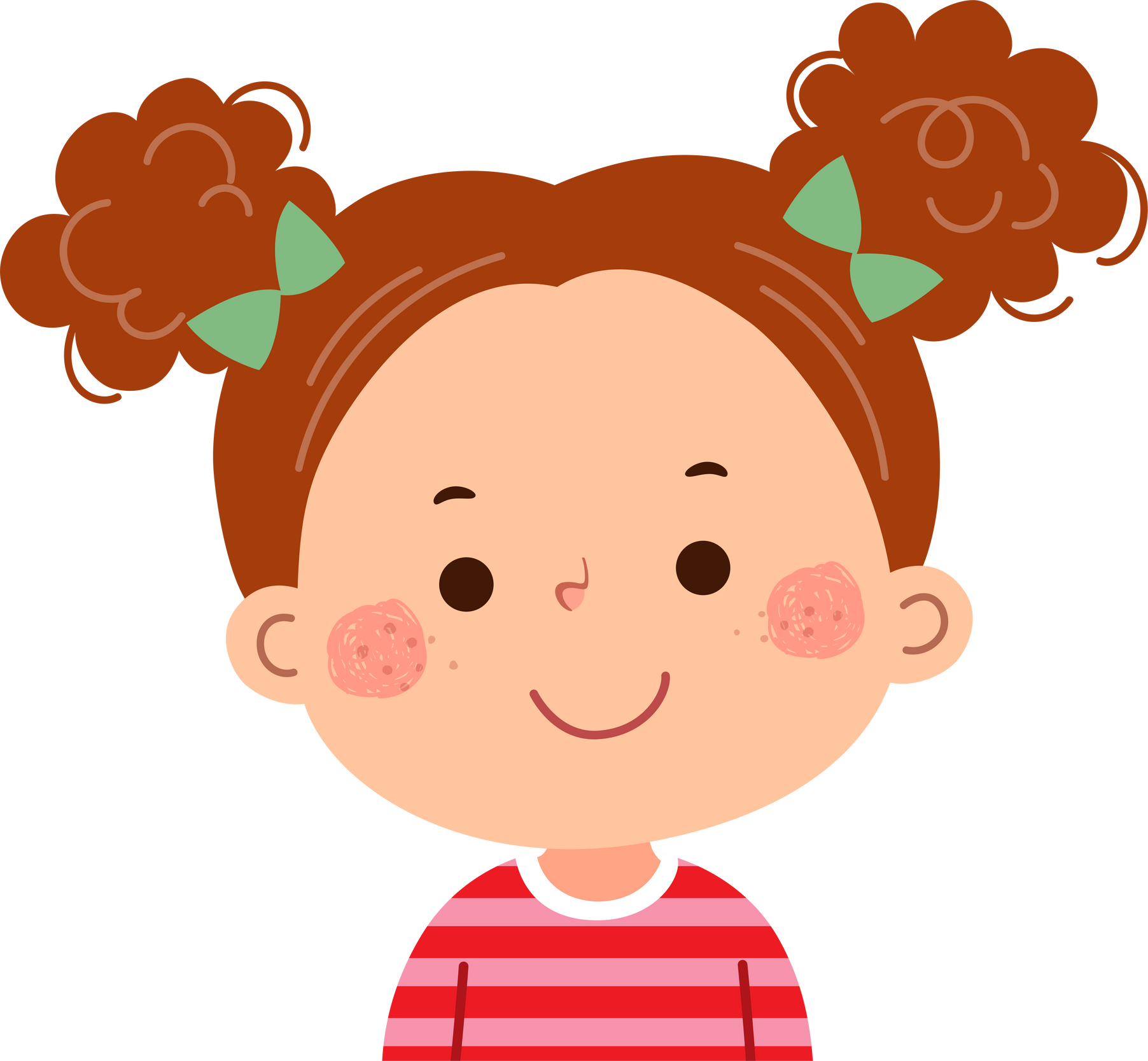 Smiling Girl Illustration 