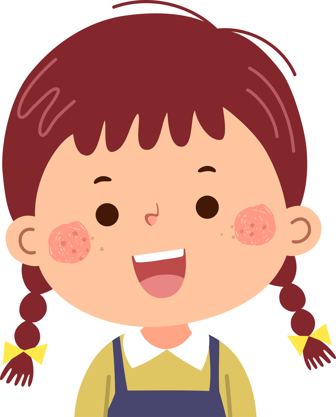 Smiling Girl Illustration 
