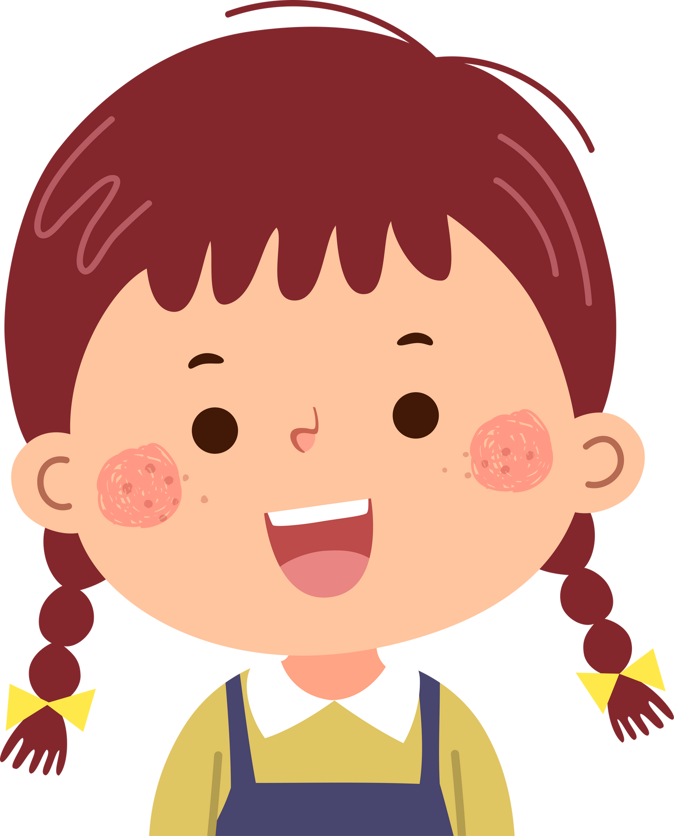 Smiling Girl Illustration 