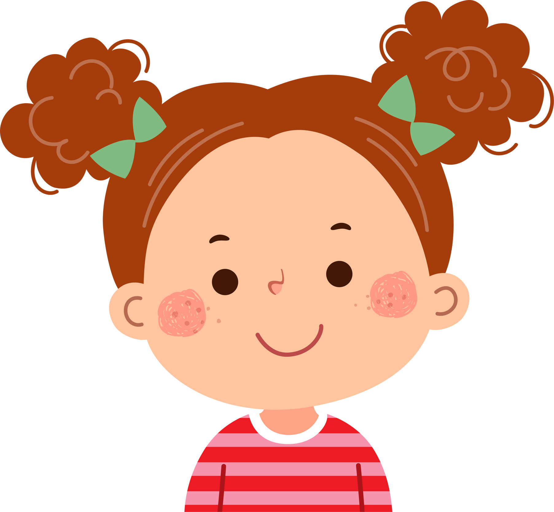 Smiling Girl Illustration 